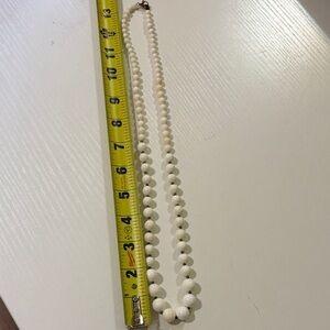 Elegant Cream Beaded Necklace